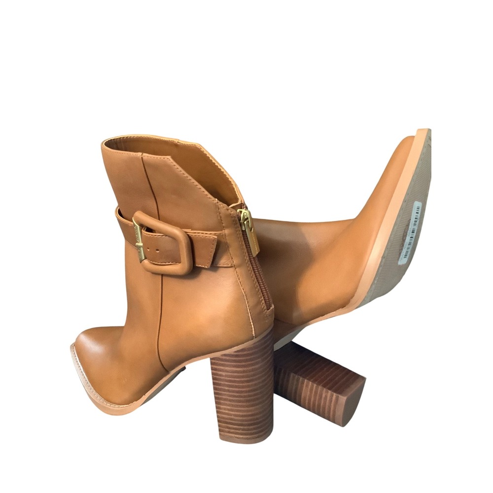 534. Vince Camuto Lorree Ankle Boots Golden Walnut (Tan) Leather Heeled. 8.5